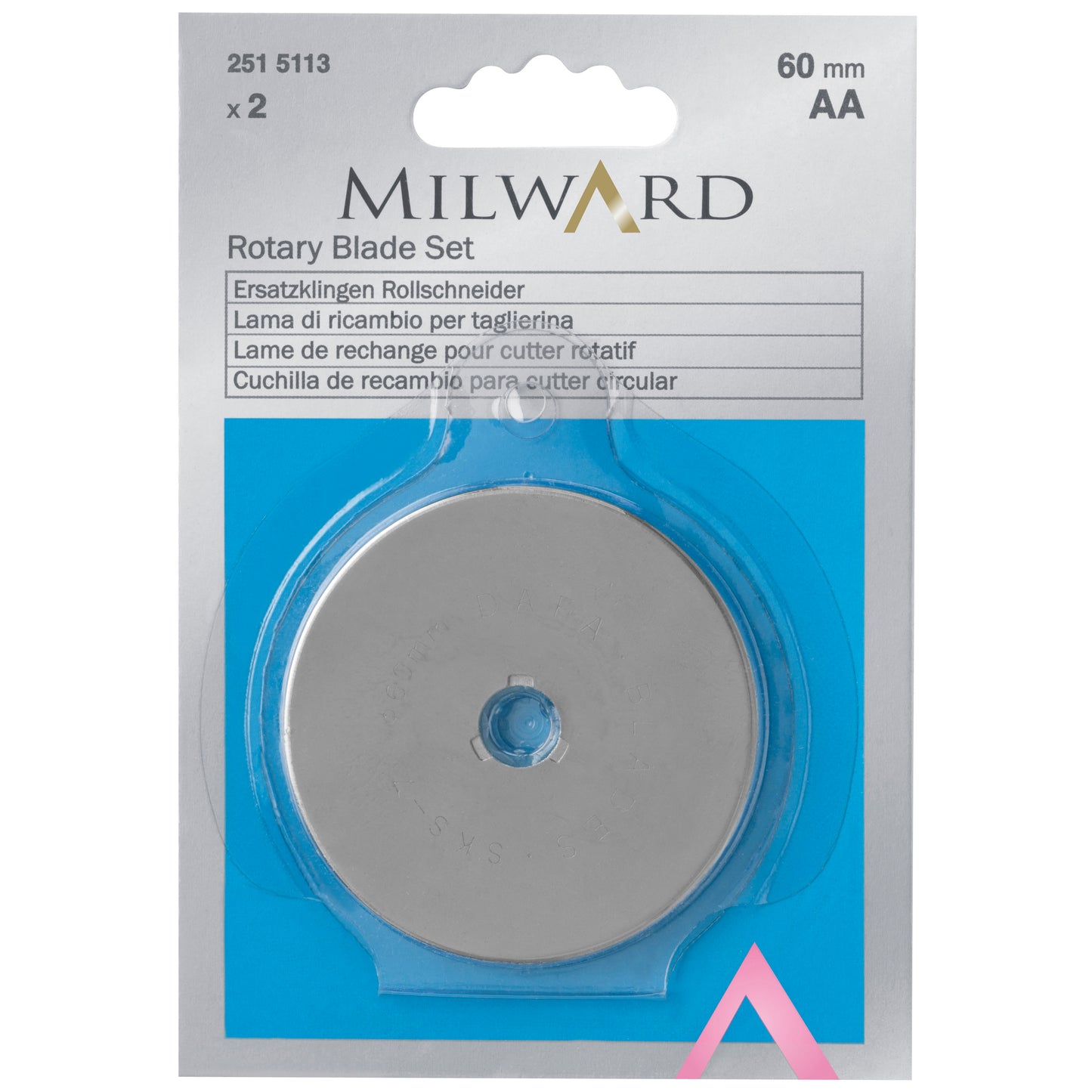Rotary Blade Set: 60mm Diameter: 2 Pieces