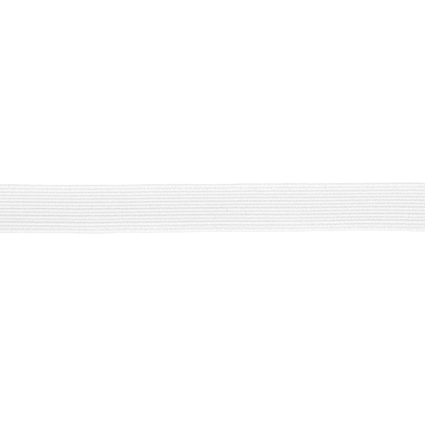 Elastic: Braided: 12mm: White