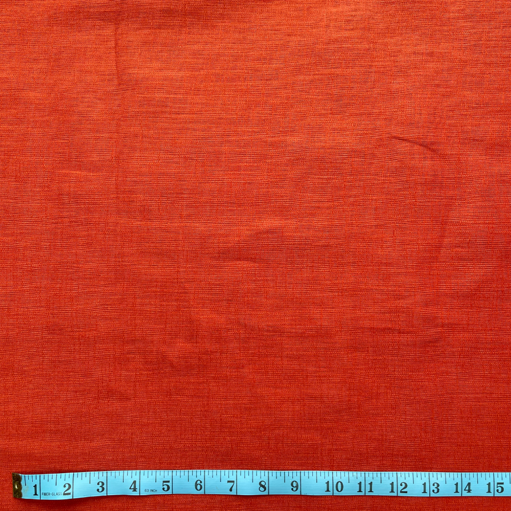 Orange 100% Ramie Linen Fabric