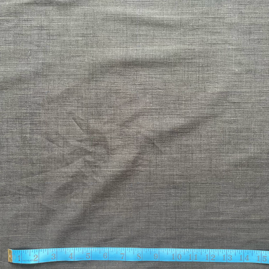 Black Deadstock Lightweight Linen Fabric