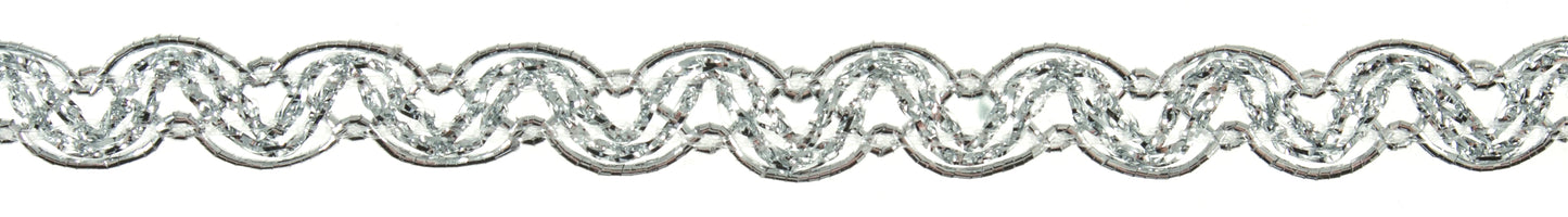 Trim: Metallic: Lattice: 10mm: Silver