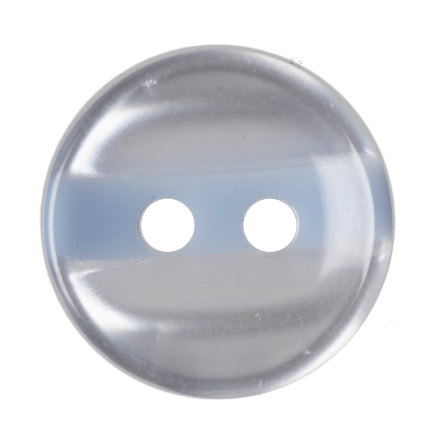 Buttons: Stripe: Polyester: 12mm: Pale Blue