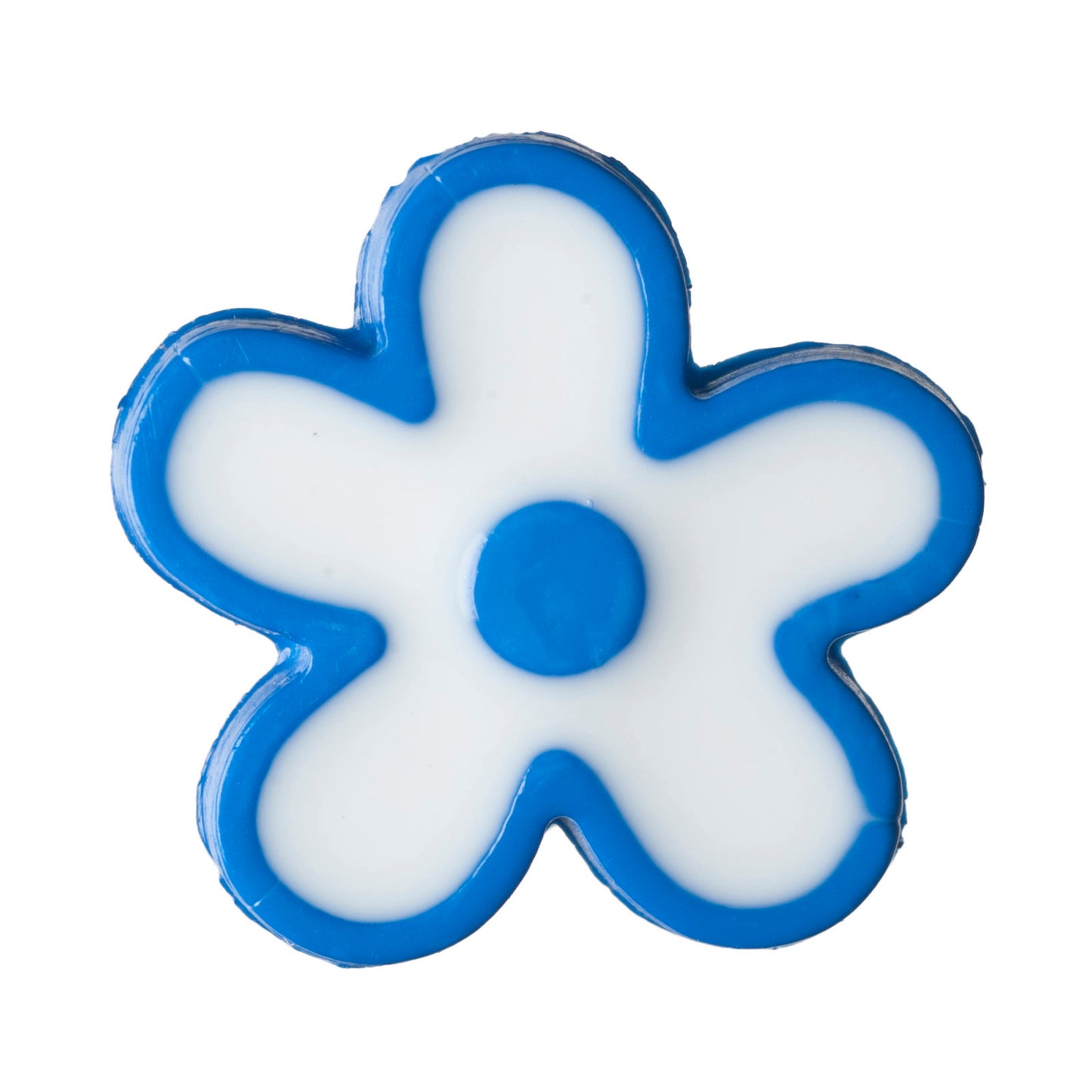 Buttons: Flower: Shank: 15mm: Navy