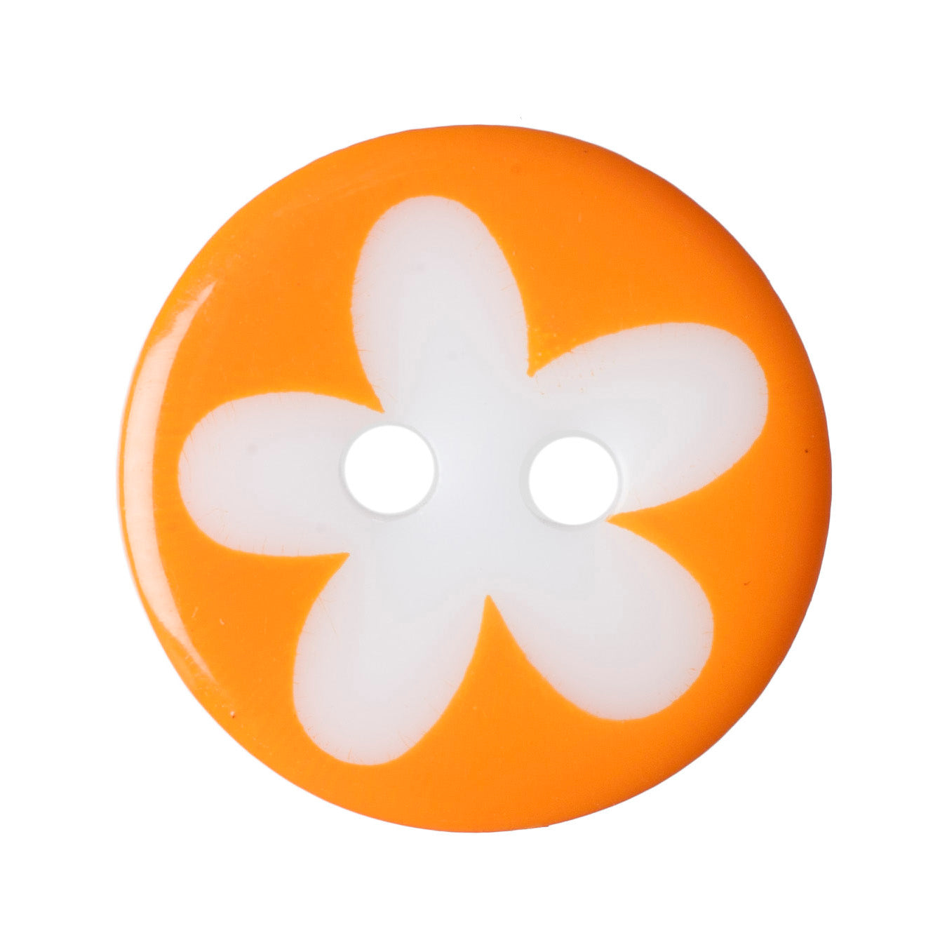 Buttons: Flower: 13mm: Orange