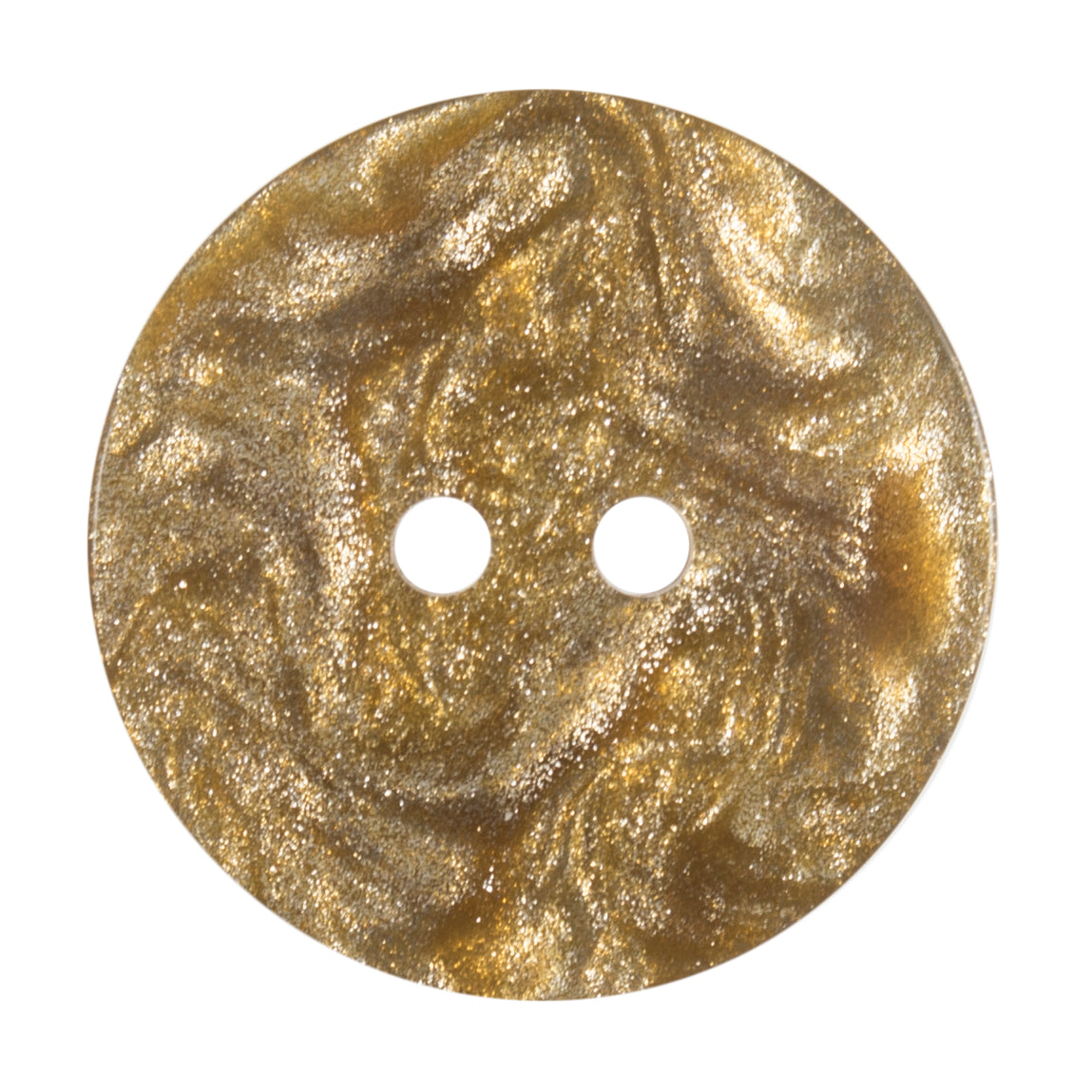 Buttons: Metallic Shimmer: 2 Hole: 22mm: Dark Gold