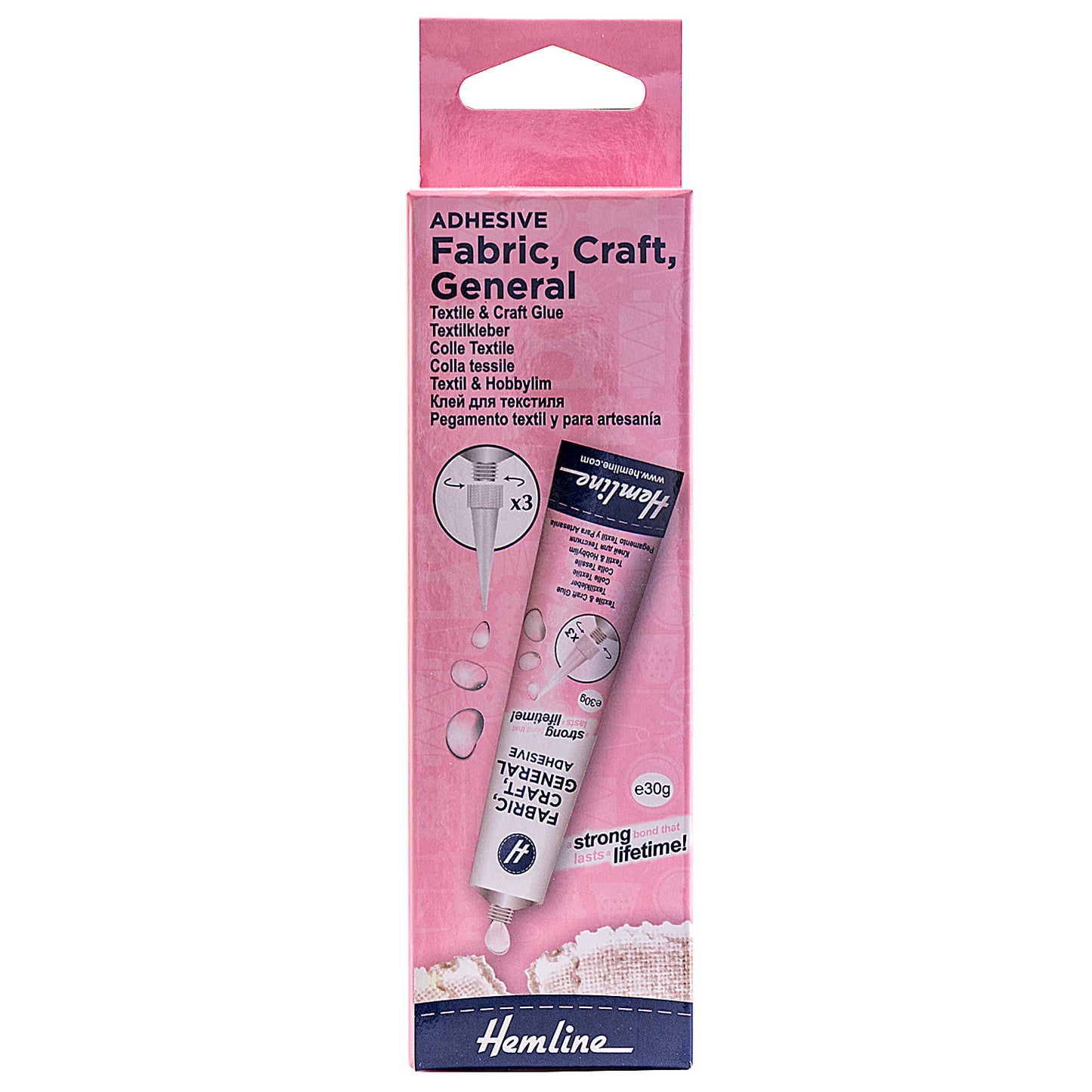 Adhesive: Fabric Craft & General Use Glue: 30g