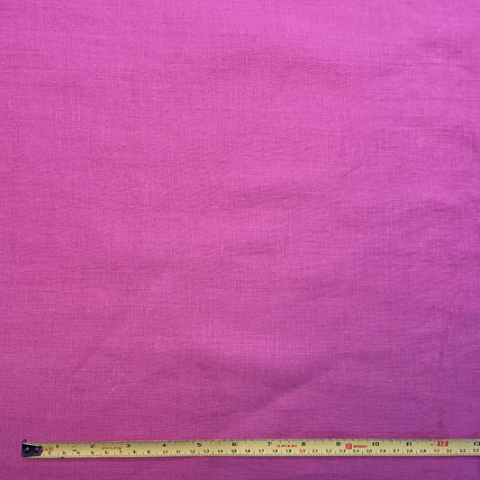 Hot Pink Ramie Linen Deadstock Fabric