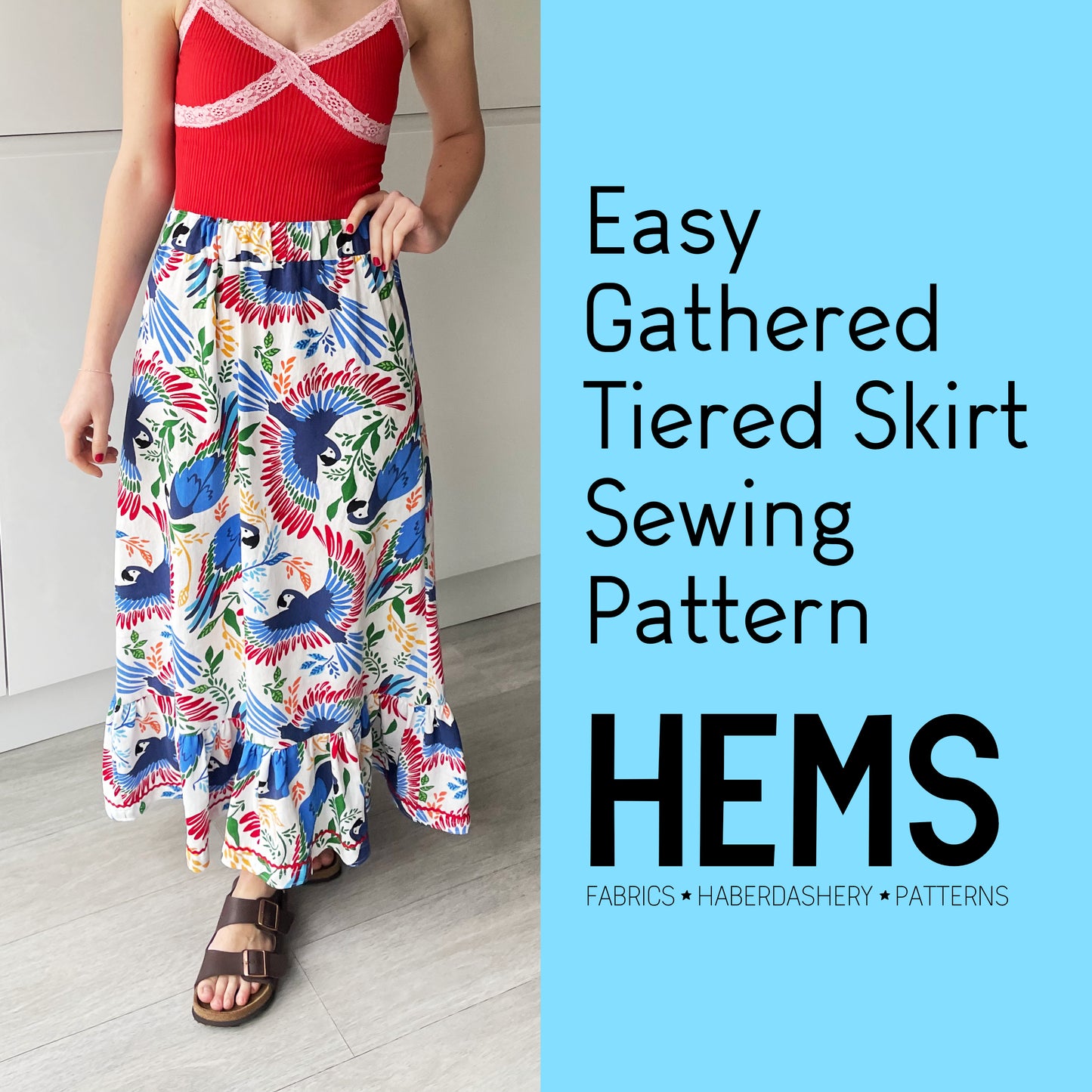 Tiered Maxi Skirt Sewing Pattern