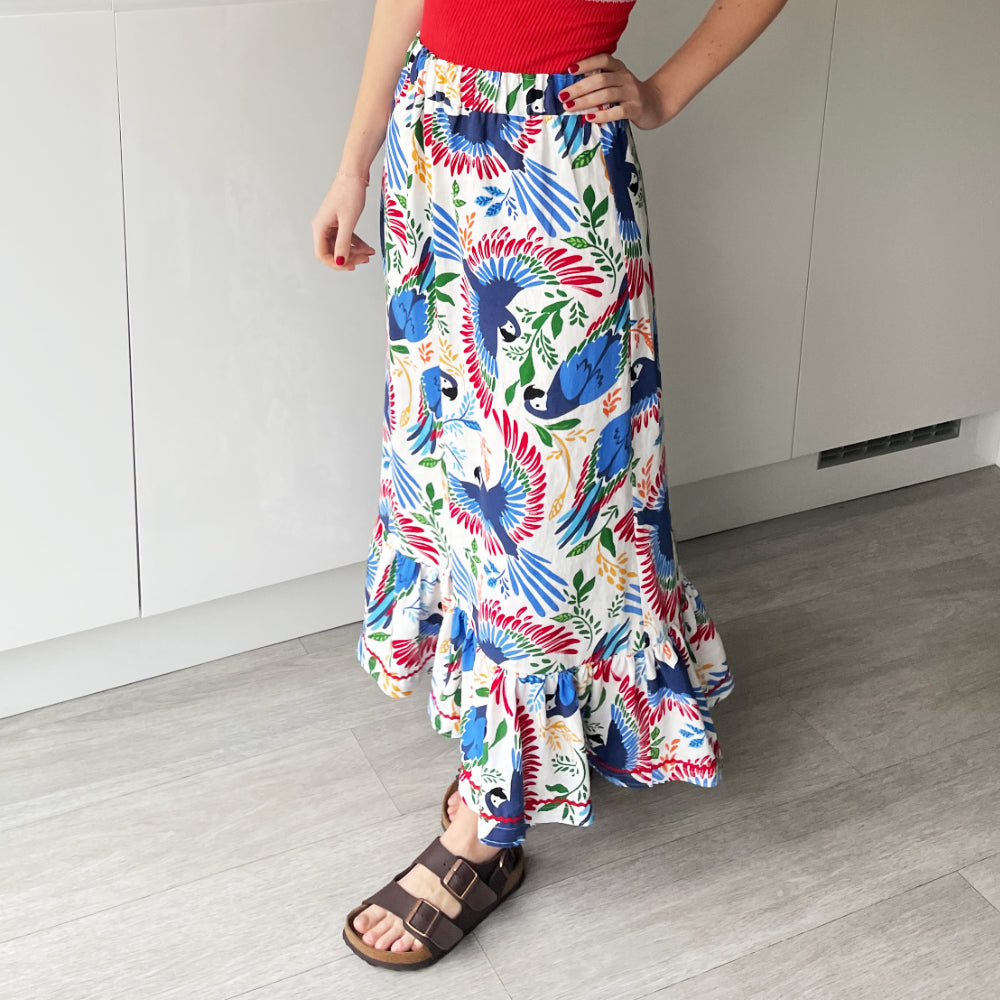 Tiered Maxi Skirt Sewing Pattern