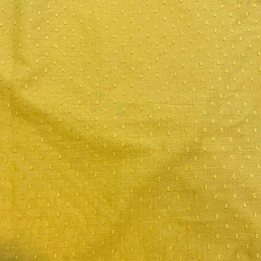 Mustard/Lime Dobby Lawn Deadstock Fabric