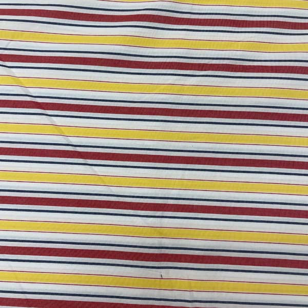 Multicolour Stripe 100% Cotton Deadstock Fabric