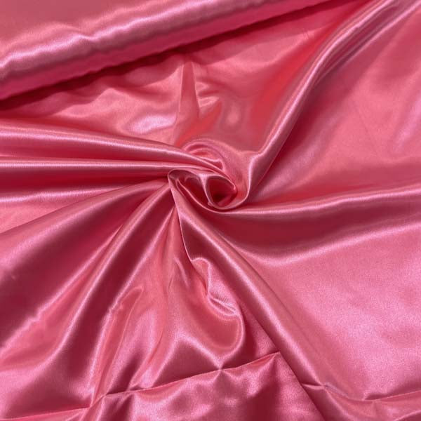 Pink Satin Style Deadstock Fabric