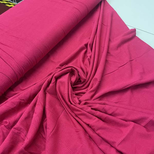 Hot Pink Jersey Stretch Deadstock Fabric