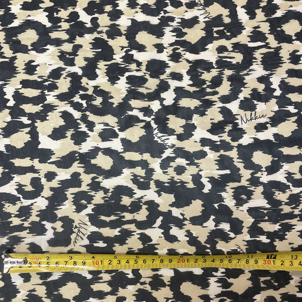 Deadstock Cheetah Print Chiffon Fabric