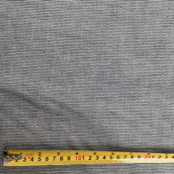 Heavy Navy & White Denim Weave Deadstock Fabric