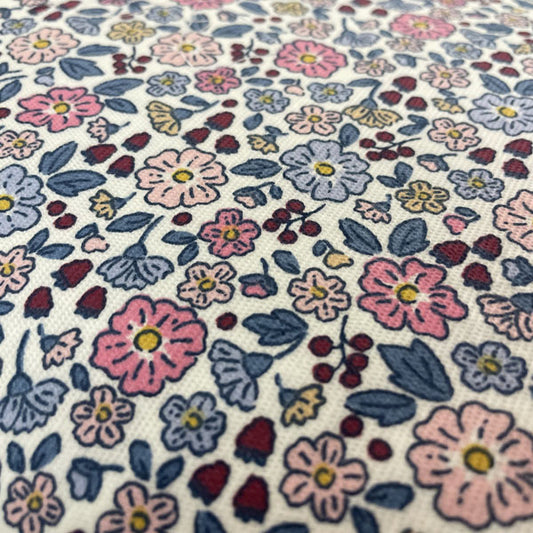 Deadstock Ditsy Floral Cotton Corduroy