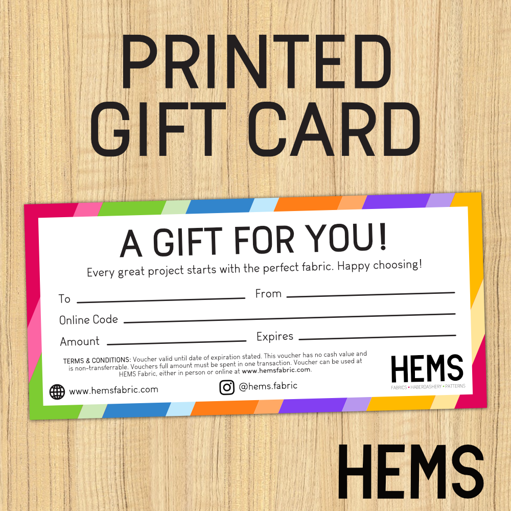 HEMS Fabric Printed Gift Card