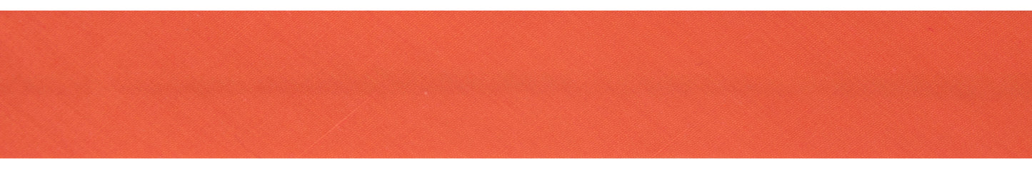 Trim: Bias Binding: Polycotton: 25mm: Orange