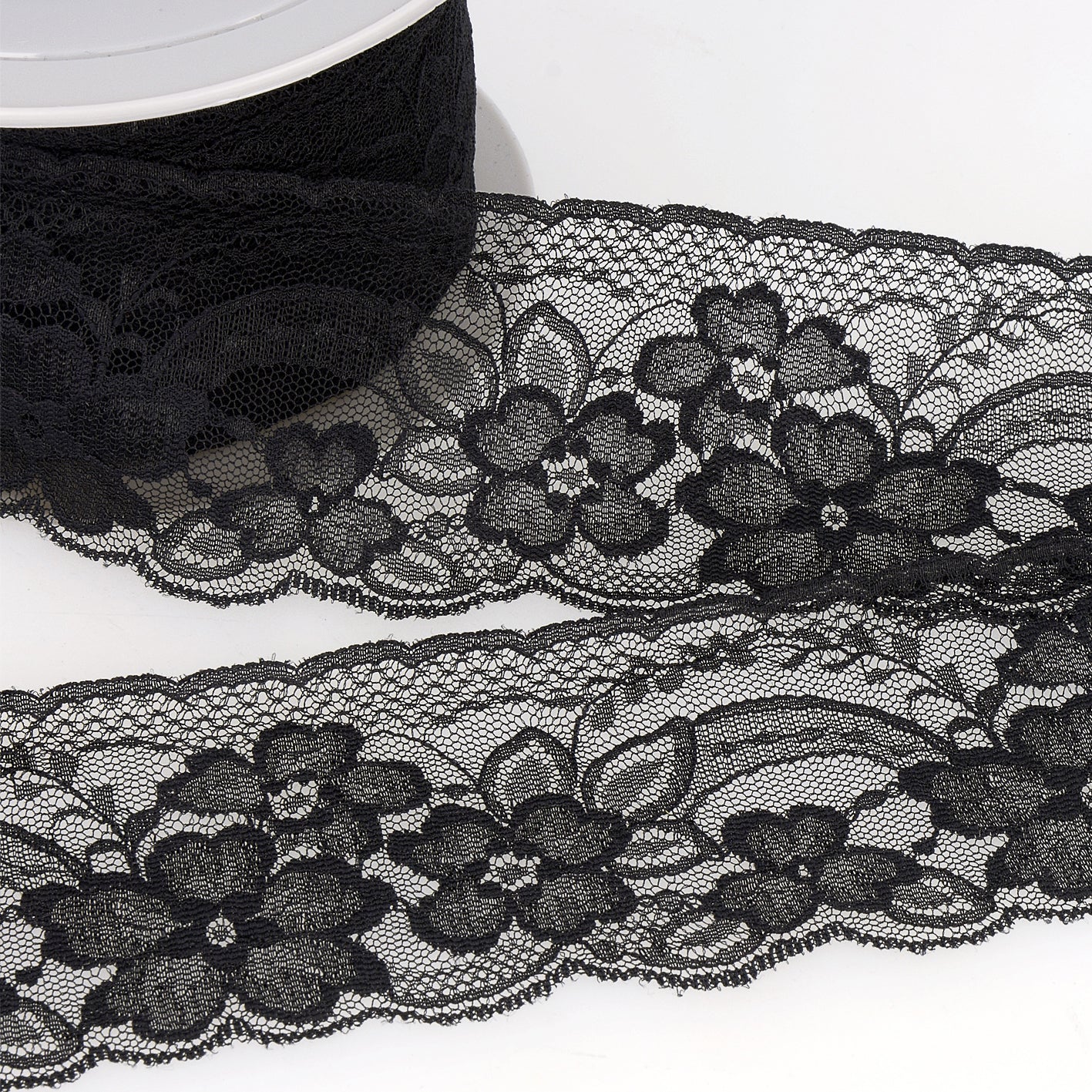 Trim: Lace: Rachel: 70mm: Black