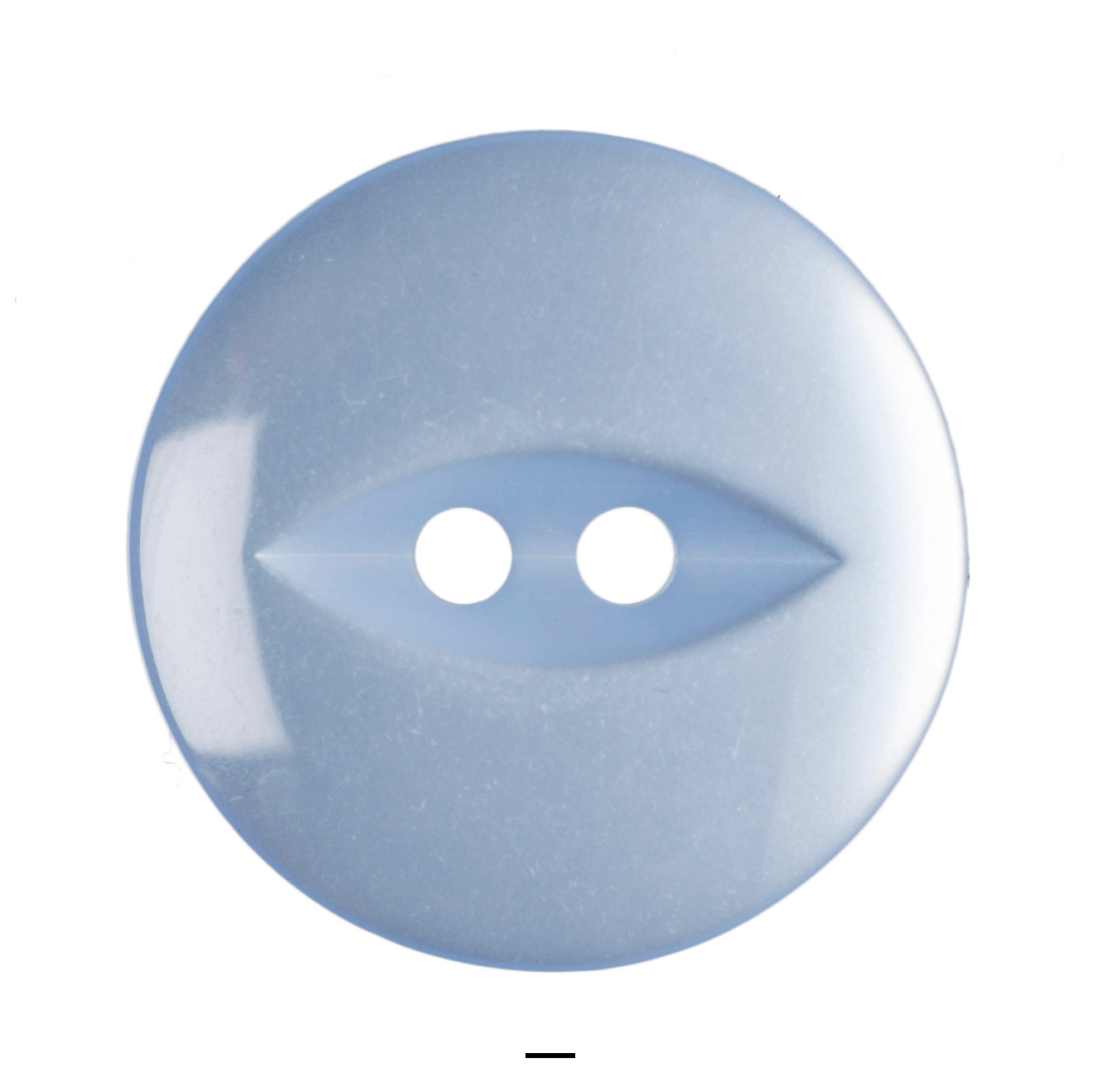 Buttons: Fish Eye: Polyester: 19mm: Light Blue