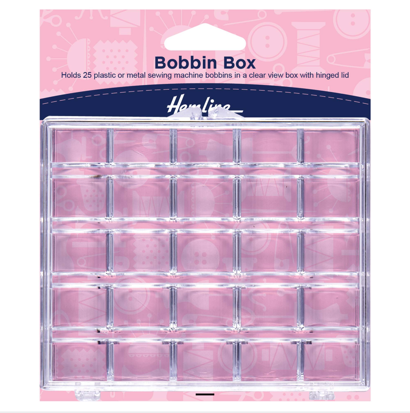 Bobbin Box: Plastic: 25 Spool
