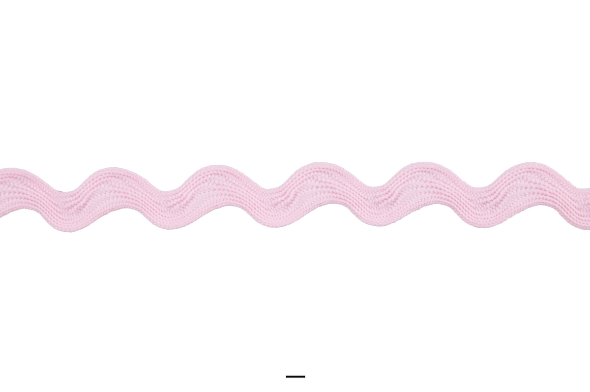 Trim: Ric Rac: Polyester: 14mm: Pink