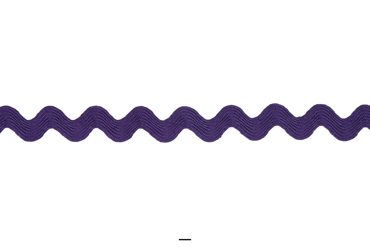Trim: Ric Rac: Polyester: 14mm: Purple