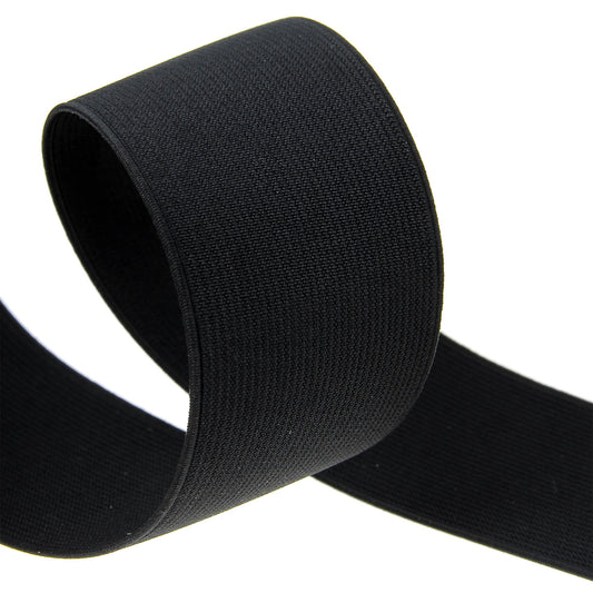 Elastic: Waistband: 50mm: Black