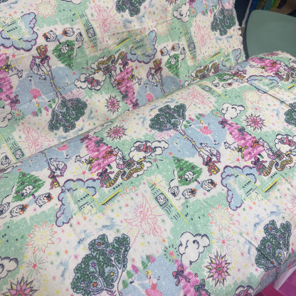 Deadstock Cath Kidston Christmas Sky Print 100% Cotton Brushed Fabric - Colourway 2
