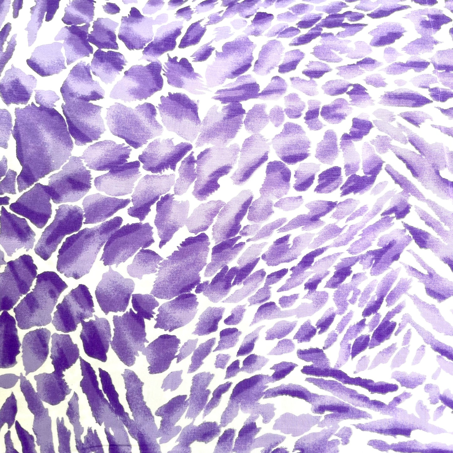 Purple & Lilac Animal Print Polycotton Deadstock Fabric
