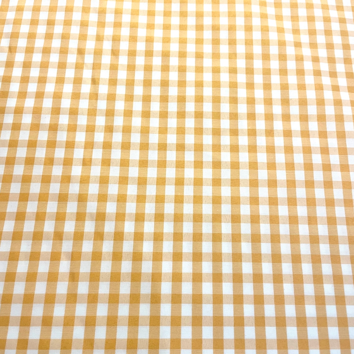 Apricot Orange Gingham Deadstock Fabric
