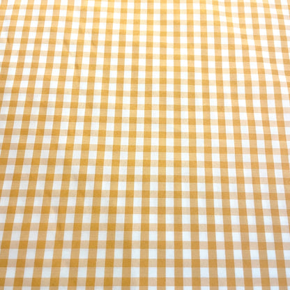 Apricot Orange Gingham Deadstock Fabric