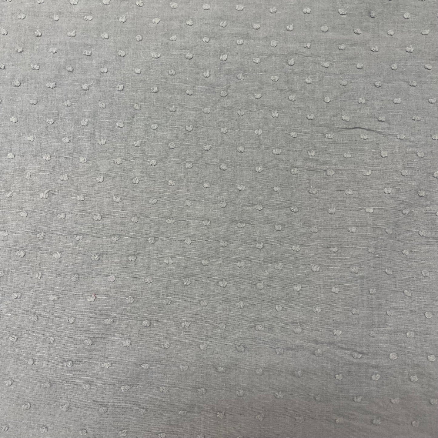 Grey Dobby Lawn Deadstock Fabric