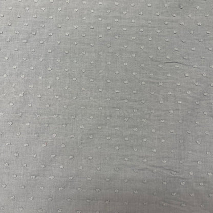 Grey Dobby Lawn Deadstock Fabric