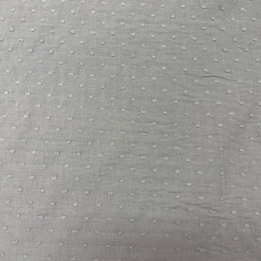 Grey Dobby Lawn Deadstock Fabric