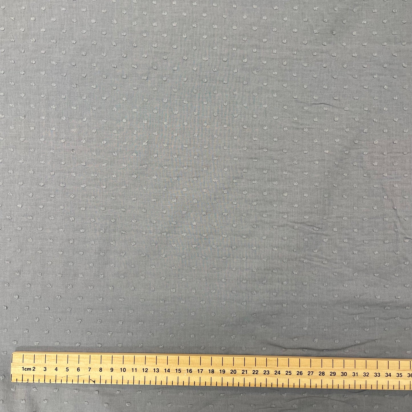 Grey Dobby Lawn Deadstock Fabric