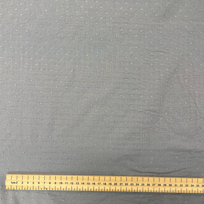 Grey Dobby Lawn Deadstock Fabric
