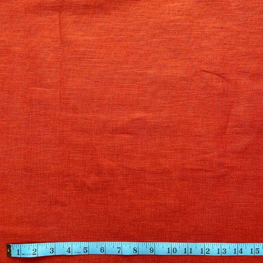 Orange 100% Ramie Linen Fabric