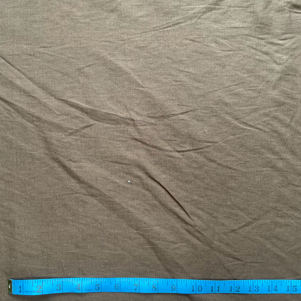 Brown Deadstock Lightweight Linen Fabric