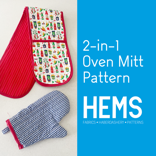 2-in-1 Oven Mitt Sewing Pattern