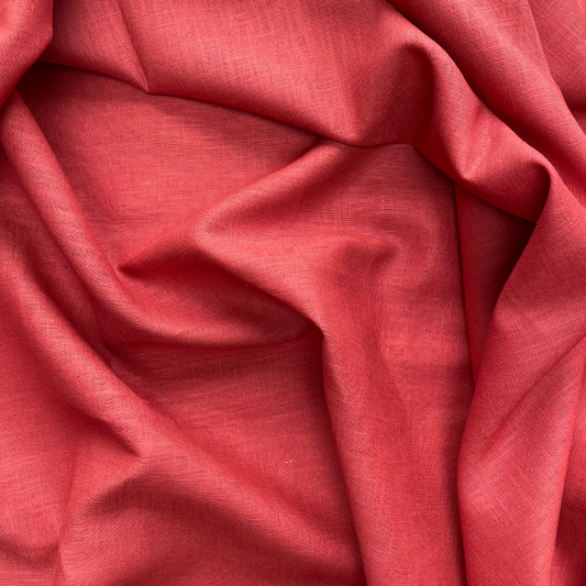 Orange 100% Ramie Linen Fabric
