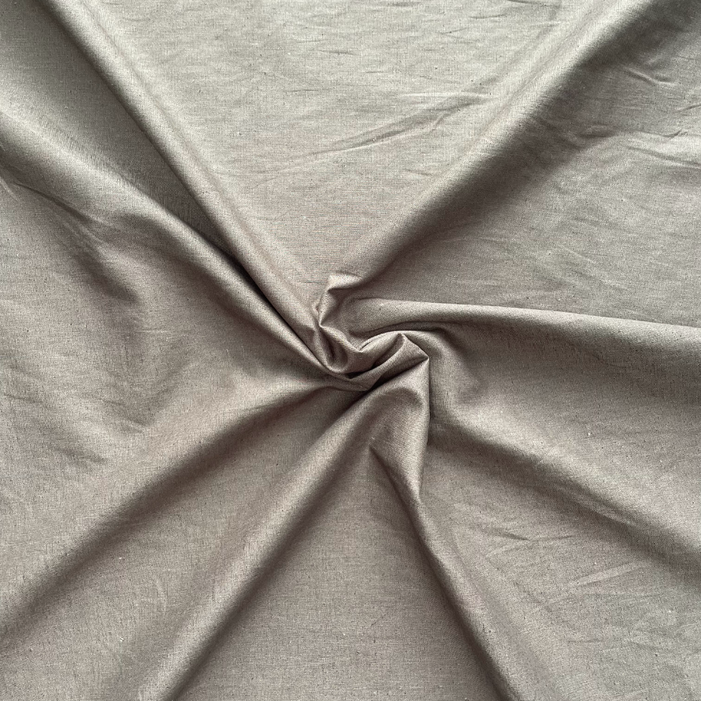 Brown Deadstock Lightweight Linen Fabric