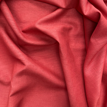 Orange 100% Ramie Linen Fabric