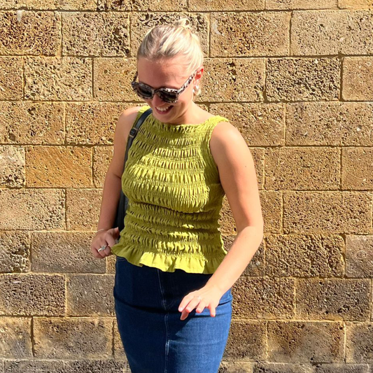 Olive Linen Blend Fabric