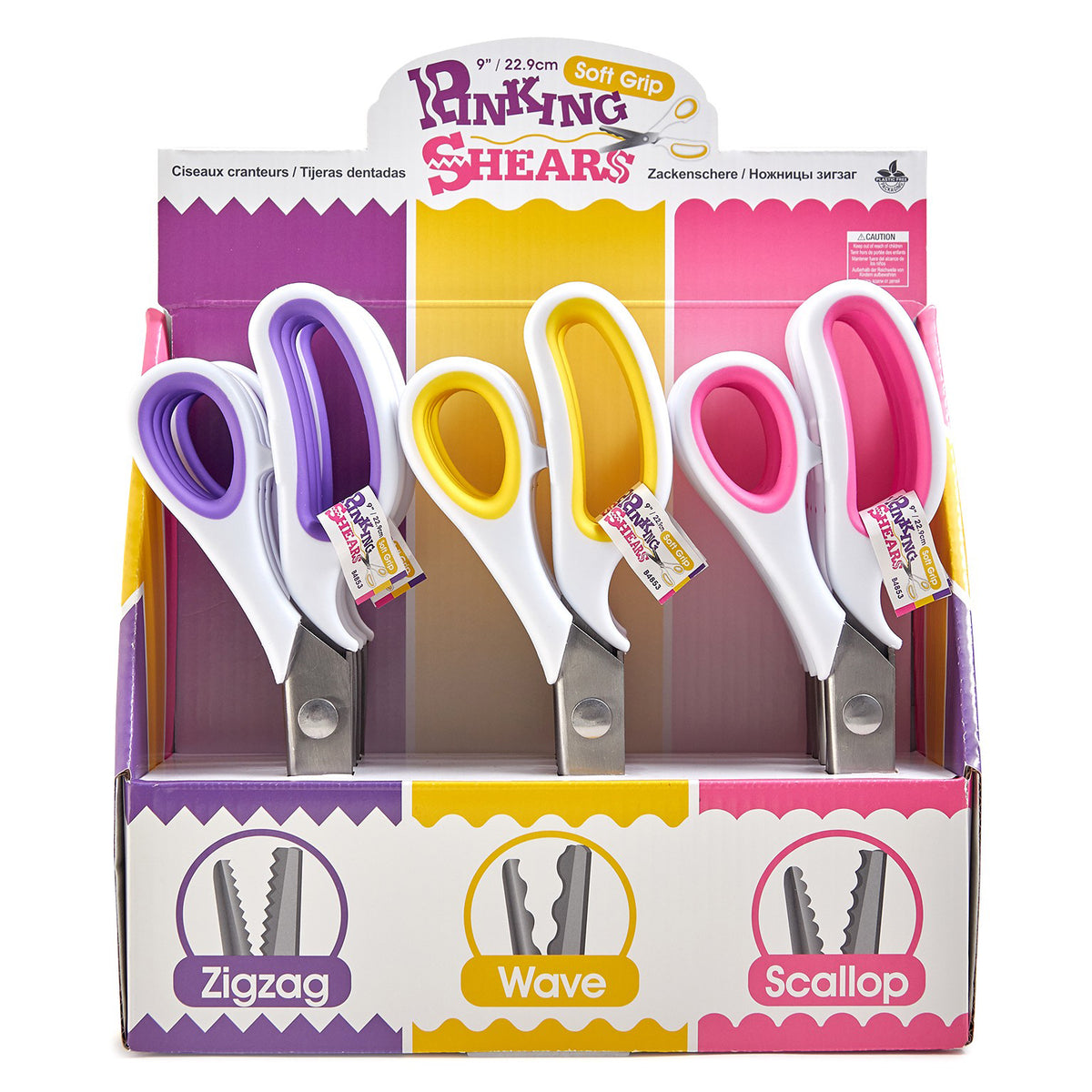 Pinking Shears: Soft Grip: 9in