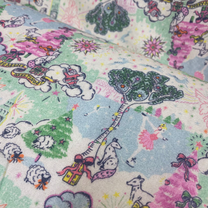 Deadstock Cath Kidston Christmas Sky Print 100% Cotton Brushed Fabric - Colourway 2