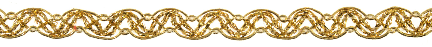 Trim: Metallic: Lattice: 10mm: Gold