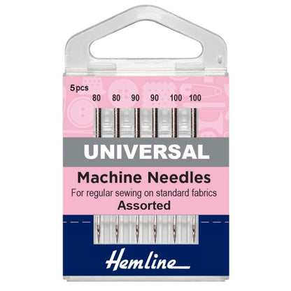 Sewing Machine Needles: Universal: Mixed Heavy: 6 Pieces