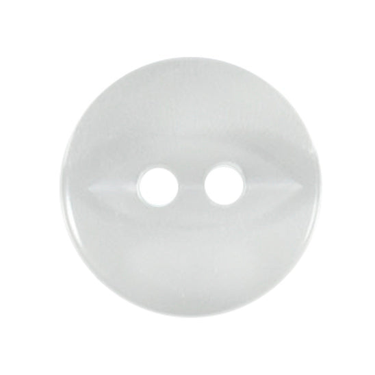 Buttons: Fish Eye: Polyester: 11mm: Transparent