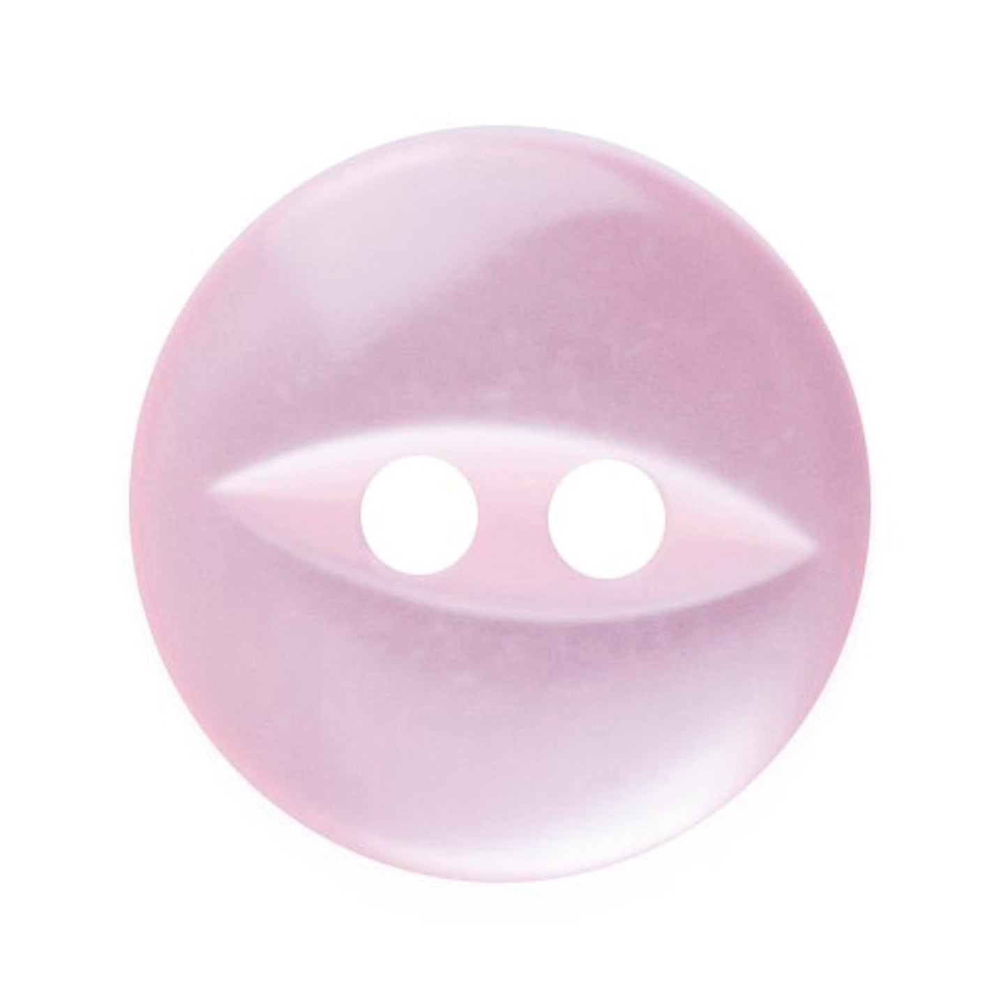 Buttons: Fish Eye: Polyester: 14mm: Pink